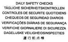 Labels WARNING LABELS Label Locations The labels detailed on this and the following pages draw your attention to important safety information in this handbook.