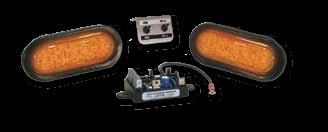 LDK369-4 Kit Includes: (1) LDF369 LED flasher module (2) LDH394 4 round LED lightheads (1) SP3860-LDF on/off - pattern select switch panel Specify color: Amber, Red, Clear 3 lbs.