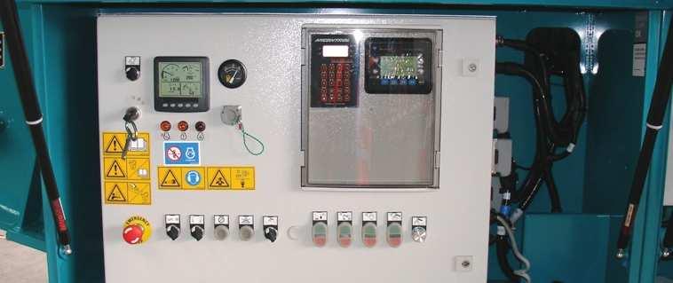 Controls - EU Stage IIIA / US Tier 3 Plant: control panel to operate the following items: - Crusher (start/stop) -