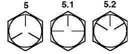 The above image shows how SAE Grade 8 hex nuts can be  The