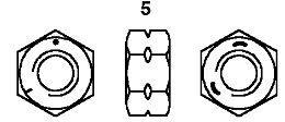 The above image shows how SAE Grade 5 hex nuts can be  The