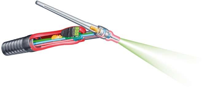Fronius also obtains the required ignition properties with the following two features of the torches: by using only high-grade components, and by ensuring electrical insulation resistance all the way