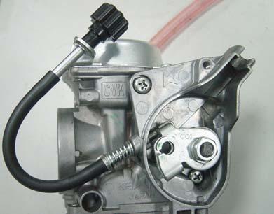 Chapter 2 Fuel System & Carburetion Carburetor CARBURETOR REMOVAL Loosen the air filter tube