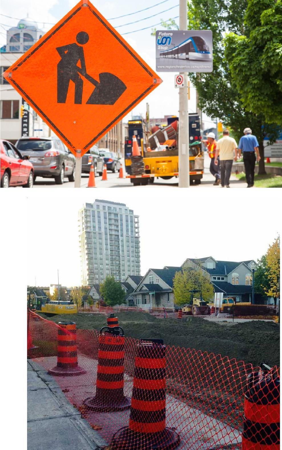 How ION is built 1. Temporary work (clearing and grubbing) Impact: rolling lane closures or restrictions 2. Utilities construction (water, sanitary, etc.) Impact: full road closures 3.