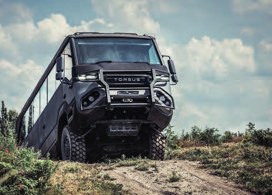 THE WORLD S FIRST HEAVY DUTY OFF ROAD BUS The Torsus Praetorian is designed to meet the challenges of transporting personnel and equipment across rough ground and in tough conditions.