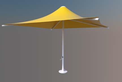 PRICE: $2,512 Square Fixed Waterproof Umbrella 13 Square Umbrella with an 8 eave
