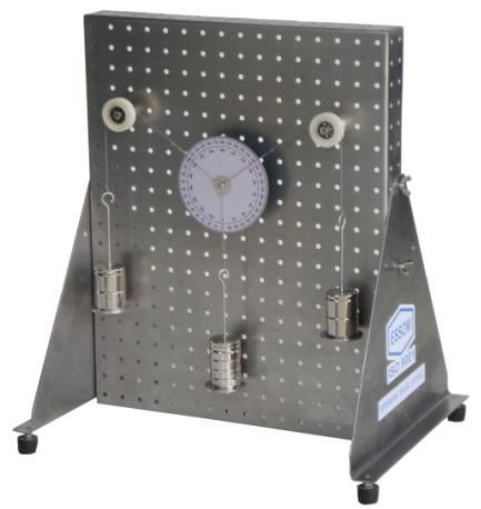 Accessories for specific experiments are mounted on the panel by quick fitting screws.