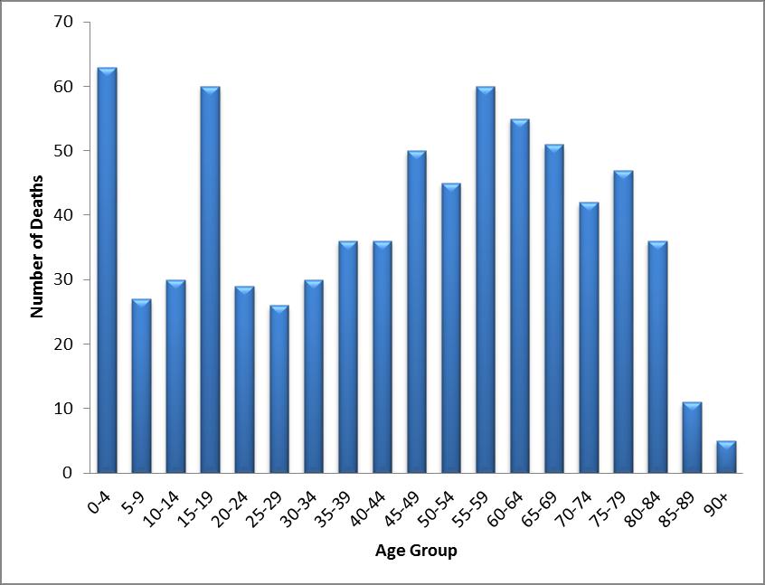 Farm Non-Intentional Fatalities 2001-2010 All Fatalities (n=739)* Age