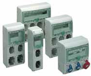 These enclosures are available in three different versions: bbwith 65 x 85 or 90 x 100 opening for PratiKa sockets bbwith 103 x 225 opening for Unika panel mounted sockets bbwith blank panel, for