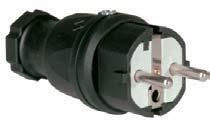 supplied with or without cable Safety plugs and sockets/nf version The
