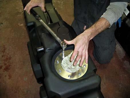 (Fig. 7) Using a torque wrench, tighten the top Flange nuts to 20 ft. lbs. using a star pattern. (Fig.