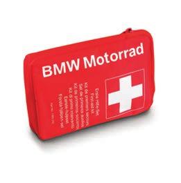 BMW Motorrad warning triangle First aid kit Complies with DIN standard for motorcycle first-aid kits.