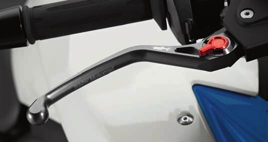 Raised head screw (one required) HP milled brake and clutch levers The CNC-milled HP hand levers made from corrosion-resistant, anodized aluminium are adjustable