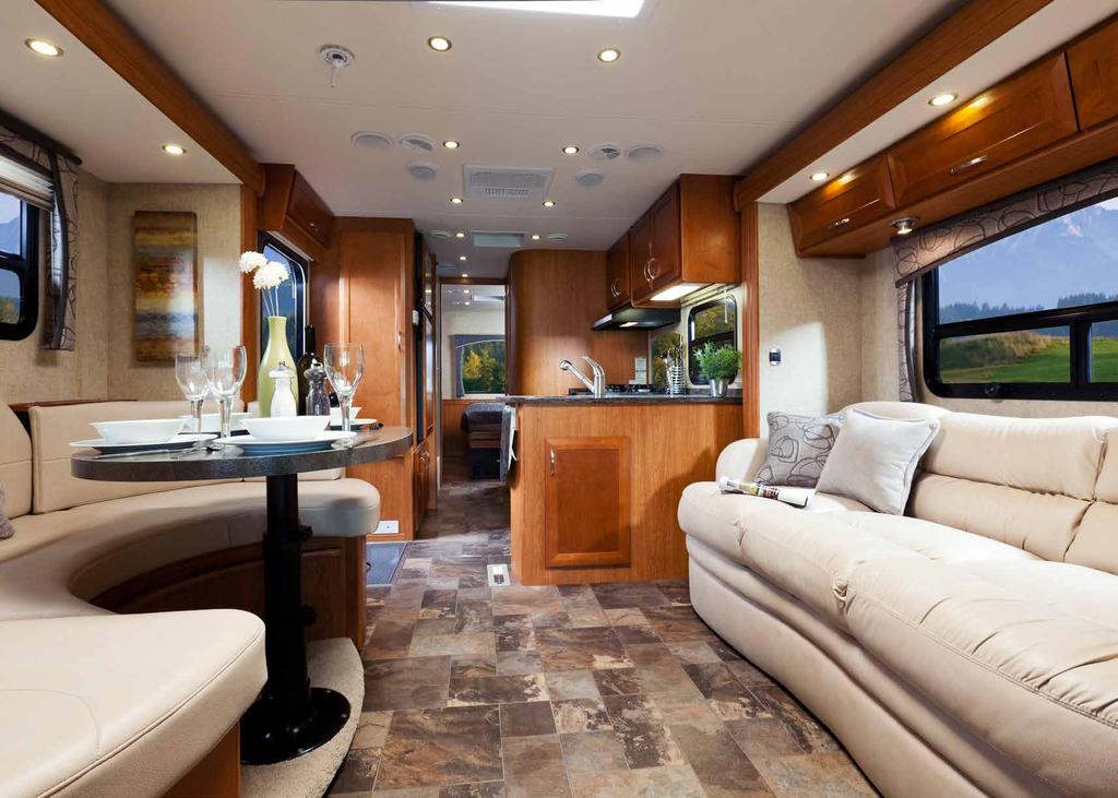 Designed for couples or small families who need a compact motor home but want to travel in style, the