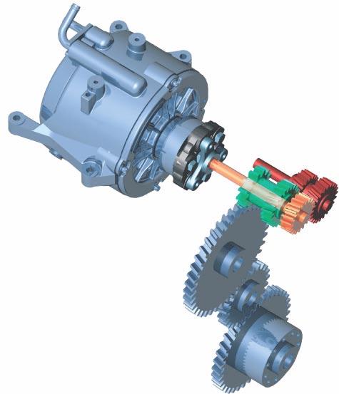 Power supply Alternator Drive layout The drive layout of the alternator on the V10 TDI engine consists of a sprocket configuration, a range-change gear with a ratio of 3.6:1 and a Hardy disk.