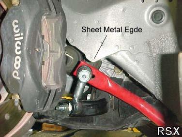 5 or more) you may need to clearance the sheet metal edge shown in the following