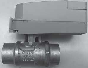 The damper will drive open to an adjustable mechanical stop-position whenever the fan is running during occupied mode and will spring-return closed when the fan turns off.