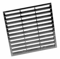 Mechanical Specifications Bar Grille Inlet/Outlet Bar grilles are formed steel grille options available on the discharge of all units and the return of vertical cabinet and vertical slope tops.