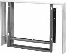 Mechanical Specifications Projection Panels Projection panels allow semi-recessing of vertical recessed units. Panels are 16-gauge steel construction, painted with a baked powder finish.