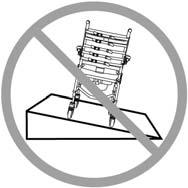 Lateral Stability USERS MUST NOT lean over the edge of a Raz Shower Chair as this could cause the chair to tip.