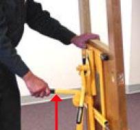The Doorminator is also fully adjustable; tilts forwards and backwards, side to