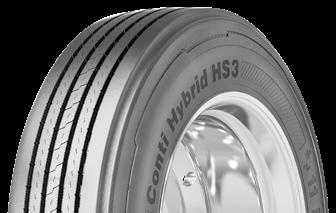 Continental Commercial Vehicle s 2018 Data Guide Conti Hybrid HS3 3G Casing Conti Hybrid HS3-19.5 Increased stiffness in the belt package promotes smooth, even tread wear.