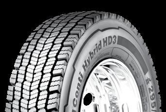 Continental Commercial Vehicle s 2018 Data Guide Conti Hybrid HD3 3G Casing Conti Hybrid HD3-19.5 Fuel efficient tread compound delivers exceptional rolling resistance balanced with mileage.