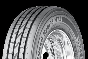 Continental Commercial Vehicle s 2018 Data Guide Conti Hybrid HT3-19.5 Advanced application-optimized Hybrid tread compound adds up to significant improvements in rolling resistance and mileage.