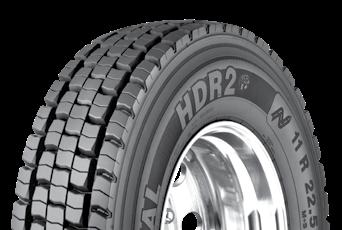 Optimized contour and balanced footprint distribution for extended tread life and product performance. Patented groove technology leads to minimal stone retention, extending casing life.