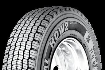 Continental Commercial Vehicle s 2018 Data Guide HDW2 3G Casing All season tires ensures optimum performance in a variety of winter conditions from ice to deep snow.