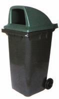 240L 1075mm 580mm 715mm Please specify the colour of the bin and lid when ordering Bin Accessories 127