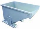 Options include: Crane lugs Drain cock & strainer Cast iron and rubber wheels Galvanised lid 131 Type SSD Bins A low profile, compact bin for confined areas.