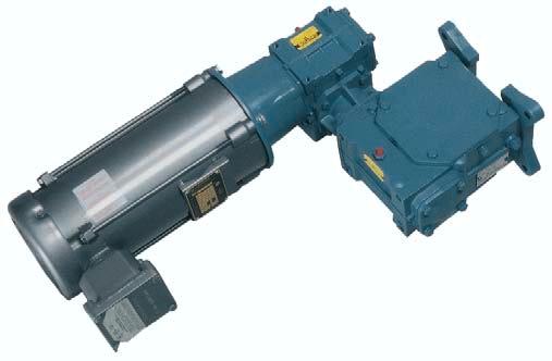 Except for this motor and the external air blower package, the MCF is pneumatically operated for added safety and reliability. Direct Drive.