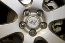Wheels and Tires (14 of 49) Retaining nuts (cont d) Most are right-hand threaded. Tighten when turned clockwise.