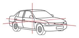 Principles (12 of 13) Center of gravity Balance point of vehicle Depends on location of engine and transmission Located above road and between tires Principles (13 of