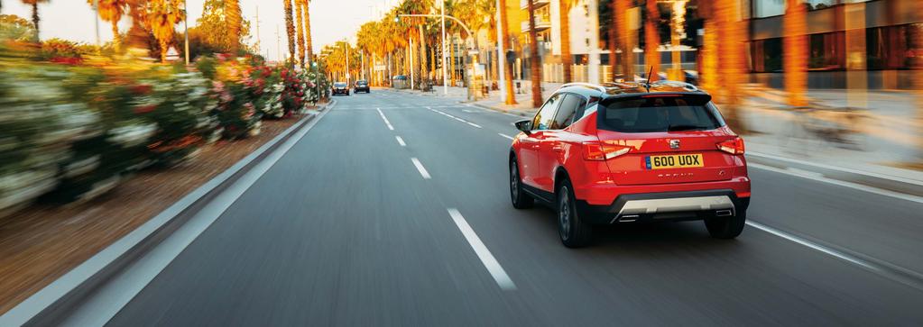 The crossover has landed. Model shown: Arona FR Sport in Desire Red special metallic paint with Midnight Black roof. 2 Be this. Go there. Drive that. Life is full of voices telling you what to do.
