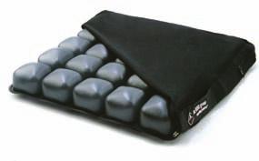 The LTV Seat Cushion is made of individual, interconnected air cells that allow air to slowly transfer from chamber to chamber and evenly distribute body weight pressure.