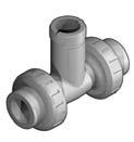 F3.00 Installation Fittings Please refer to Installation Fittings section for more details and a complete listing of items. Type Description Plastic Tees Size: D20 to D50 (0.5" to 1.