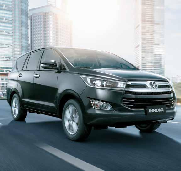 Inspiring performance The Innova's new engine technology brings you improved performance.