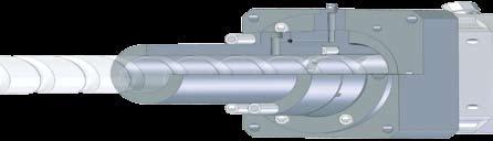 Connecting flange to central lubrication The optional flange with stationary lubrication bore can be easily connected to a central lubrication system.