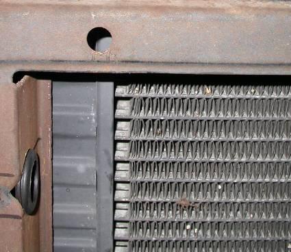 side bracket when installing the condenser.