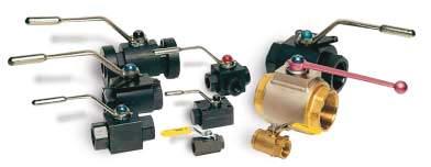 Ball Valves Designed for hydraulic, pneumatic and other media Features full-port design for low pressure drop and maximum system efficiency Blowout-proof stems Assortment of port