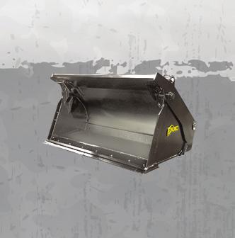 HIGH DUMP WITH REMOVABLE GRAPPLE Get all the features of the High Dump Bucket with an optional Removable Grapple.