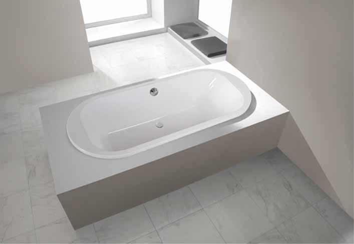 010 Oval bathtub 1800 x 800 x mm
