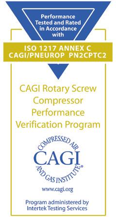 PERFORMANCE GUARANTEED promissed. Quincy Compressor proudly participates in the Compressed Air and Gas Institute s (CAGI) Performance Verification Program.