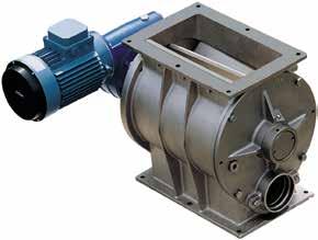 Function Two compartments at a time of the continuously turning rotor are filled up with material through the inlet at the top of the Rotary Valve.