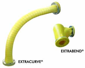 EXTRABEND and EXTRACURVE Pipe Elbows 27 Description Short-radius EXTRABEND and wide-radius EXTRACURVE Pipe Elbows are inserted as a link in pneumatic conveying ducts.