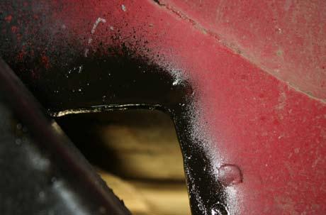 Remove the sway bar mounts at the axle using a 15mm