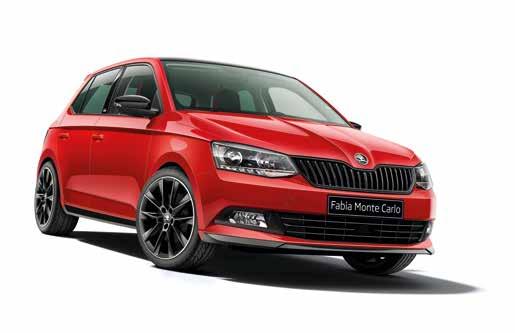 EXTERIOR DESIGN PANORAMIC GLASS ROOF Standard on the FABIA