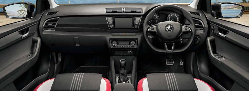 INTERIOR SPORT FEATURES The interior features sports seat upholstery in